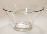Vintage Mid Century Anchor Hocking Heavy 10 3/4" Wide Clear Glass Potato Chip Bowl