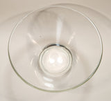 Vintage Mid Century Anchor Hocking Heavy 10 3/4" Wide Clear Glass Potato Chip Bowl