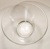 Vintage Mid Century Anchor Hocking Heavy 10 3/4" Wide Clear Glass Potato Chip Bowl
