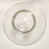 Vintage Mid Century Anchor Hocking Heavy 10 3/4" Wide Clear Glass Potato Chip Bowl