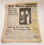 Midnight February 15 1977 Sybil Leek And 15 Top Psychics Reveal... Good News For 1977 Tabloid Newspaper