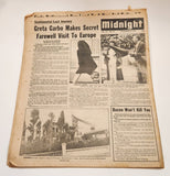 Midnight December 22 1975 Too Busy To Bother... Jackie Lets Caroline Run Wild In London Tabloid Newspaper