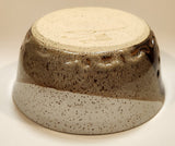 Vintage Brown Tones Yarn Bowl 7 3/4" Stoneware Pottery Dish