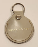 Vintage Salesman Sample No. V 863 Grey Leather Fob Keychain Ring