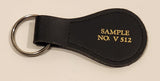 Vintage Salesman Sample No. V 512 Leather Fob Keychain Ring