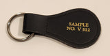 Vintage Salesman Sample No. V 512 Leather Fob Keychain Ring