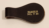 Vintage Salesman Sample No. V 35 Leather Fob Keychain