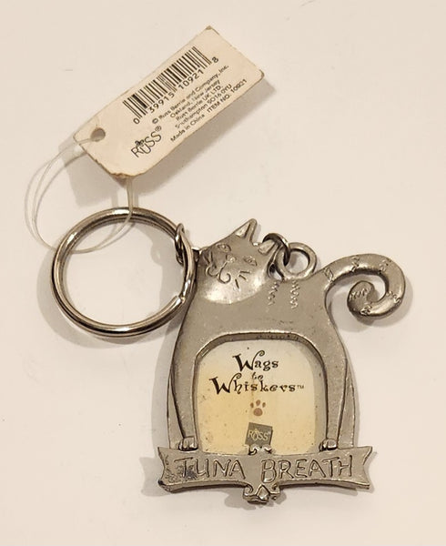 Russ Berrie and Company Wags To Whiskers Tuna Breath Photo Frame Metal Fob Keychain Ring