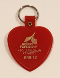 Vintage Action Ford Sales Ltd. Montreal Red Plastic Fob Keychain Ring