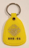 Vintage Vamda Shoes Ltd. Claresholm Alberta Vance & Edna Van Dam Yellow Plastic Fob Keychain Ring