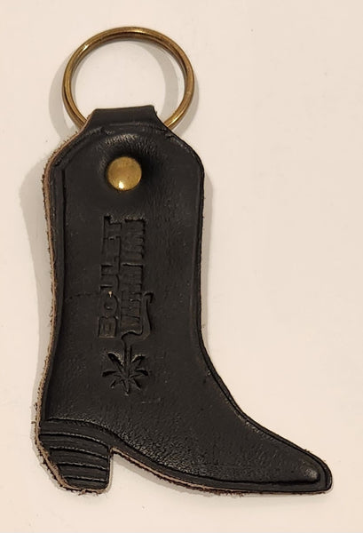 Boulet Western Boots Cowboy Boot Shaped Leather Fob Keychain Ring