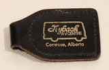 Vintage Myback Toyota Camrose Alberta Black Leather Fob Keychain
