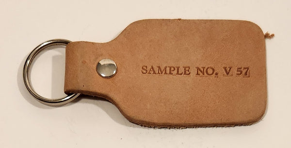 Vintage Salesman Sample No. V 57 Leather Fob Keychain Ring