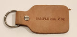 Vintage Salesman Sample No. V 57 Leather Fob Keychain Ring