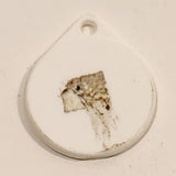 Vintage Salesman Sample Payge No. 22 Your Name Printed Here Copy Limit 4 Lines White Plastic Fob Keychain