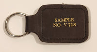 Block Bros. Realtors Sample No. V 718 Brown Leather Fob Keychain Ring