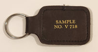 Block Bros. Realtors Sample No. V 718 Brown Leather Fob Keychain Ring