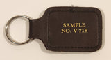 Block Bros. Realtors Sample No. V 718 Brown Leather Fob Keychain Ring