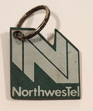 NorthwesTel GTD-5 Telephone Exchange Dedication Whitehorse Green Rubber Fob Keychain Ring
