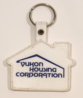 Yukon Housing Corporation White Rubber Fob Keychain Ring