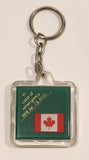 Canada Flag in case of emergency Break Glass Acrylic Fob Keychain Ring