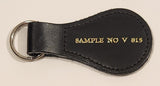 Vintage Salesman Sample No. V 815 Brown Leather Fob Keychain Ring