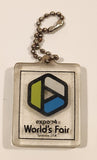 1974 Expo 74 World's Fair Spokane USA Acrylic Fob Keychain Ring