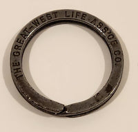 Antique The Great West-Life Assurance Co. Head Office Winnipeg Manitoba Metal Key Ring