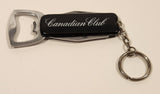 Vintage Canadian Club Be Part Of It Bottle Opener Knife Multi Tool Keychain Key Ring