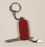 Kami Kamloops B.C. Red Knife Multi Tool Keychain Key Ring