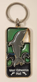 West Edmonton Mall Dolphin Themed Plastic Stained Glass Fob Keychain Key Ring