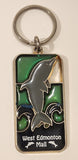 West Edmonton Mall Dolphin Themed Plastic Stained Glass Fob Keychain Key Ring