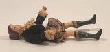 Vintage 1940s Flagg Scottish Girl 6 3/4" Rubber Toy Doll
