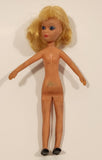 Vintage 1973 Lesney Miss Matchbox Blonde Hair 5" Rubber Toy Doll Made in Hong Kong