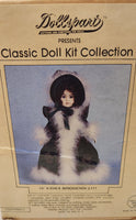 Dollspart Classic Doll Kit Collection 16" K-Star-R #117 Green Velvet Reproduction Porcelain Doll New in Box