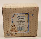1993 Enesco Cherished Teddies 914789 "Showers Of Friendship" Alan April Bear Resin Figurine New in Box
