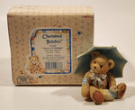 1993 Enesco Cherished Teddies 914789 "Showers Of Friendship" Alan April Bear Resin Figurine New in Box