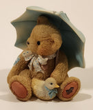 1993 Enesco Cherished Teddies 914789 "Showers Of Friendship" Alan April Bear Resin Figurine New in Box