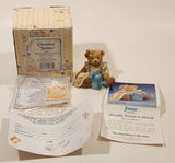 1993 Enesco Cherished Teddies 914800 "Planting the Seed of Friendship" June June Bear Resin Figurine New in Box