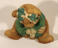 1993 Enesco Cherished Teddies 916447 "Luck Found Me A Friend In You" Kathleen Bear Resin Figurine