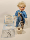 Ashton Drake "Catch Me If You Can" "Caught In The Act" Stevie 13" Tall Porcelain Doll New Condition in Box #76531