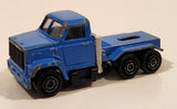 Vintage Majorette Magirus Blue Semi Tractor Truck 1:100 Scale Die Cast Toy Car Trucking Rig Vehicle