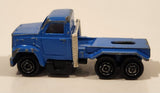 Vintage Majorette Magirus Blue Semi Tractor Truck 1:100 Scale Die Cast Toy Car Trucking Rig Vehicle