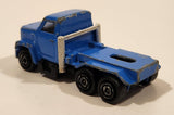 Vintage Majorette Magirus Blue Semi Tractor Truck 1:100 Scale Die Cast Toy Car Trucking Rig Vehicle