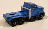 Vintage Majorette Magirus Blue Semi Tractor Truck 1:100 Scale Die Cast Toy Car Trucking Rig Vehicle