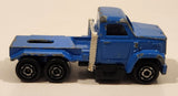 Vintage Majorette Magirus Blue Semi Tractor Truck 1:100 Scale Die Cast Toy Car Trucking Rig Vehicle