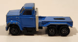 Vintage Majorette Magirus Blue Semi Tractor Truck 1:100 Scale Die Cast Toy Car Trucking Rig Vehicle