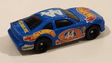 1998 McDonald's Hot Wheels Racer Nascar #44 Blue Die Cast Toy Race Car Vehicle