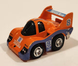 Vintage Takara Tonka Turbo Tricksters #8 Shell Pull Back Orange Die Cast Toy Car Vehicle Made in Macau