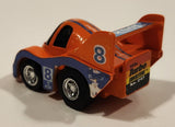 Vintage Takara Tonka Turbo Tricksters #8 Shell Pull Back Orange Die Cast Toy Car Vehicle Made in Macau